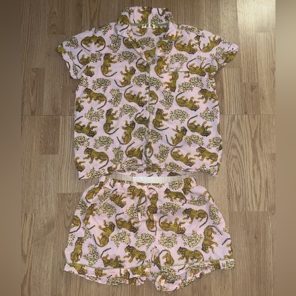 PINK TIGER PRINT PJS